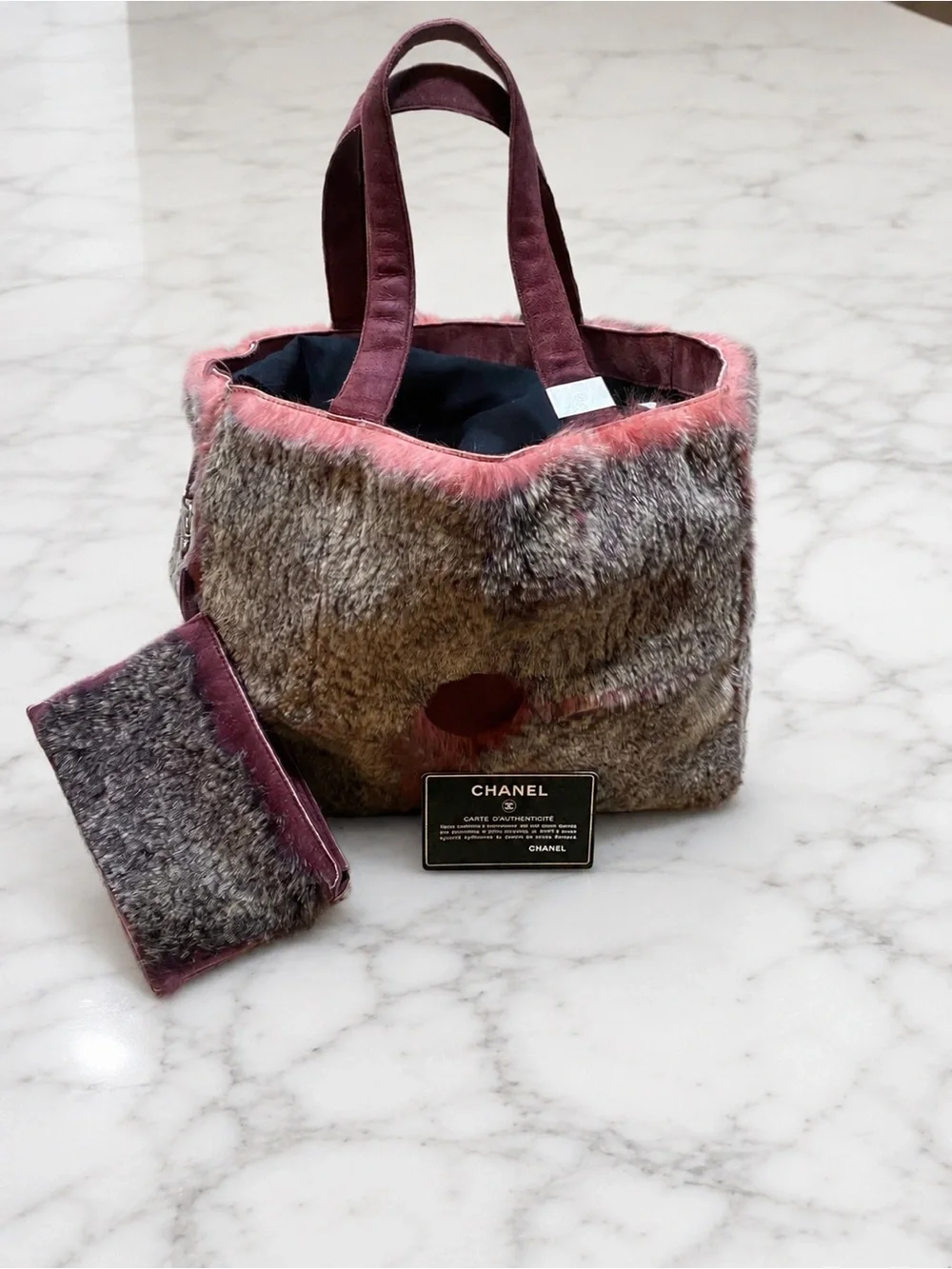 Rare CHANEL Lapin Rabbit Fur Tote